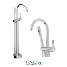 Tenzo PAL52-CR - Paloma floor mount tub filler chrome