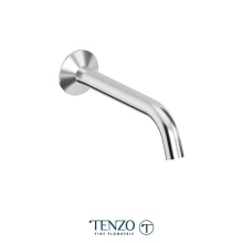 Tenzo BS-314-CR - Wall mount spout 23cm (9in) brass chrome