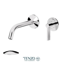 Tenzo PAL14-P-CR - Wall mount lavatory faucet Paloma chrome with (overflow) drain