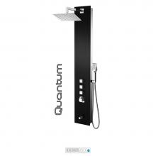 Tenzo TZG11-11-QU/S812 - Shower Col. Tempered Glass Quantum [Sh. Head Hand Shwr Spout] Thermo./Vol. Ctrl Valve #11 Finish
