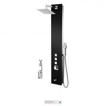 Tenzo TZG11-11-SL/S8 - Shower Col. Tempered Glass Slik [Sh. Head Hand Shwr Spout] Thermo./Vol. Ctrl Valve #11 Finish