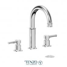 Tenzo ALY13-P-CR - Alyss 8in lavatory faucet chrome with (overflow) drain