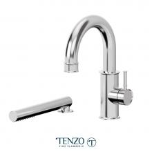 Tenzo ALY31-CR - Deck mount 2 pcs tub filler Alyss chrome