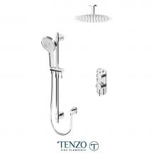 Tenzo ALYPB32-21132-CR - Alyss T-Box kit 2 functions pres bal chrome finish