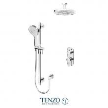 Tenzo ALYPB32-21134-CR - Alyss T-Box kit 2 functions pres bal chrome finish