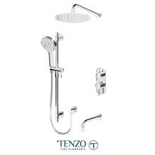 Tenzo ALYPB33-501125-CR - Alyss T-Box kit 3 functions pres bal chrome finish