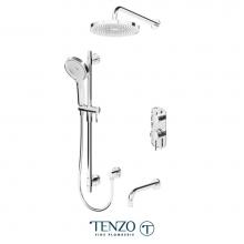 Tenzo ALYPB33-501145-CR - Alyss T-Box kit 3 functions pres bal chrome finish