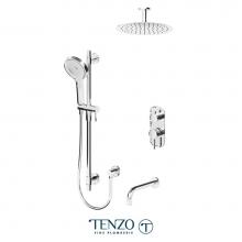 Tenzo ALYPB33-511325-CR - Alyss T-Box kit 3 functions pres bal chrome finish
