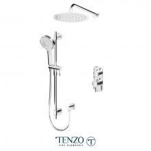 Tenzo F-ALYT32-20112-CR - Trim for Alyss T-Box kit 2 functions thermo chrome finish