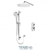 Tenzo F-ALYT32-20113-CR - Trim for Alyss T-Box kit 2 functions thermo chrome finish