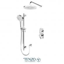 Tenzo F-ALYT32-20114-CR - Trim for Alyss T-Box kit 2 functions thermo chrome finish