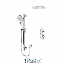 Tenzo F-ALYT32-21165-CR - Trim for Alyss T-Box kit 2 functions thermo chrome finish