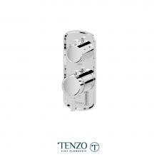 Tenzo F-ALYT32-CR - T-Box valve trims thermo. 2 functions diverter chrome