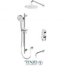 Tenzo ALYT33-501115-CR - Alyss T-Box kit 3 functions thermo chrome finish