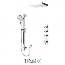 Tenzo F-ALYT43-55144-CR - Trim for Alyss Extenza kit 3 functions thermo chrome finish