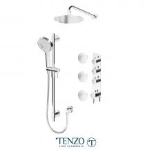 Tenzo F-ALYT43-571168-CR - Trim for Alyss Extenza kit 3 functions thermo chrome finish