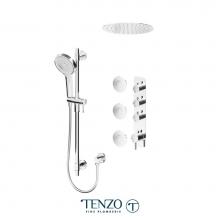 Tenzo F-ALYT43-601658-CR - Trim for Alyss Extenza kit 3 functions thermo chrome finish