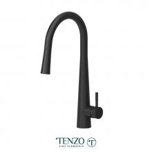 Tenzo AV130-MB - Single-handle kitchen faucet Aviva with pull-down & 2-Function hand shower matte black