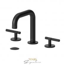 Tenzo BE13-C-W-MB - 8'' lavatory faucet with (W/O overflow) drain Bellacio-C matte black