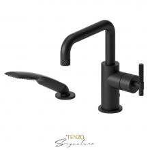 Tenzo BE31-C-PB-MB - Deck mount 2 pcs tub filler Bellacio-C matte black