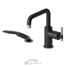 Tenzo BE31-F-PB-MB-BN - Deck mount 2 pcs tub filler Bellacio-F matte black/brushed nickel