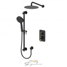 Tenzo BEPB32-20111-C-MB-BG - T-Box kit 2 fcts pres bal Bellacio-C matte black / brushed gold