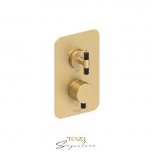 Tenzo BEPB32-C-BG-MB - T-Box valve 2 fcts pres bal Bellacio-C brushed gold/matte black
