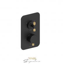 Tenzo BEPB32-C-MB-BG - T-Box valve 2 fcts pres bal Bellacio-C matte black/brushed gold