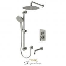 Tenzo BEPB33-501125-F-BN-MB - T-Box kit 2 fcts pres bal Bellacio-F brushed nickel/matte black