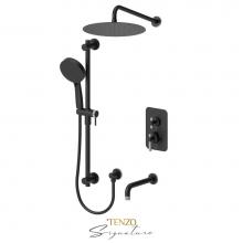 Tenzo BEPB33-501125-F-MB-BN - T-Box valve 2 fcts pres bal Bellacio-F matte black/brushed nickel