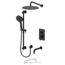Tenzo F-BEPB33-501125-F-MB - T-Box valve 2 fcts thermo Bellacio-F matte black