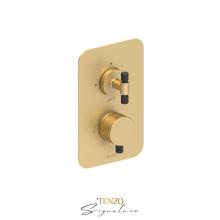 Tenzo F-BEPB33-F-BG-MB - Trim for T-box valve 3 fcts pres bal Bellacio-F brushed gold/matte black