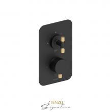 Tenzo BEPB33-F-MB-BG - T-Box valve 3 fcts pres bal Bellacio-F matte black/brushed gold