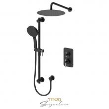 Tenzo BET32-20112-F-MB-BN - T-Box kit 3 fcts pres bal Bellacio-F matte black / brushed nickel