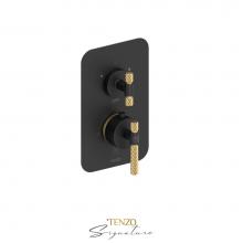 Tenzo BET32-C-MB-BG - T-Box valve 2 fcts thermo Bellacio-C matte black/brushed gold