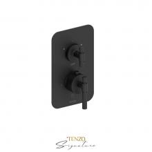 Tenzo F-BET32-F-MB - Trim for T-box valve 2 fcts thermo Bellacio-F matte black