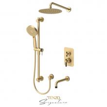 Tenzo BET33-501115-F-BG-MB - T-Box kit 3 fcts thermo Bellacio-F brushed gold  / matte black