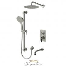 Tenzo BET33-501115-F-BN-MB - T-Box kit 3 fcts thermo Bellacio-F brushed nickel  / matte black