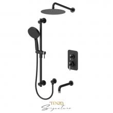 Tenzo BET33-501115-F-MB-BN - T-Box kit 3 fcts thermo Bellacio-F matte black / brushed nickel
