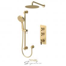 Tenzo BET42-20111-C-BG-MB - Extenza kit 2 fcts thermo Bellacio-C brushed gold  / matte black