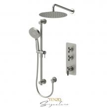 Tenzo BET42-20112-F-BN-MB - Extenza kit 2 fcts thermo Bellacio-F brushed nickel  / matte black