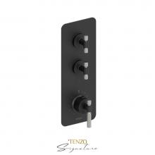 Tenzo BET42-F-MB-BN - Extenza valve 2 fcts thermo Bellacio-F matte black/brushed nickel