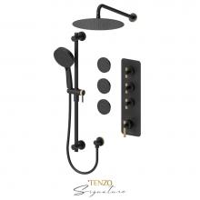 Tenzo BET43-571112-C-MB-BG - Extenza kit 3 fcts thermo Bellacio-C matte black/brushed gold