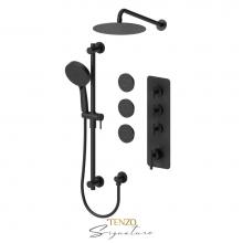 Tenzo F-BET43-571168-F-MB - Trim for Extenza kit 3 fcts thermo Bellacio-F matte black