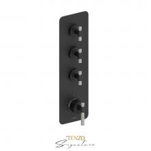 Tenzo BET43-F-MB-BN - Extenza valve 3 fcts thermo Bellacio-F matte black/brushed nickel