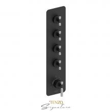 Tenzo BET44-F-MB-CR - Extenza valve 4 fcts thermo Bellacio-F matte black/chrome