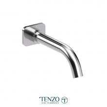 Tenzo BS-308-CR - Wall mount spout 20cm (8in) brass chrome