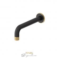 Tenzo BS-312-C-MB-BG - Wall mount spout Bellacio-C matte black/ brushed gold