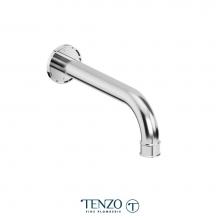 Tenzo BS-313-CR - Wall mount spout 20cm (8in) brass chrome
