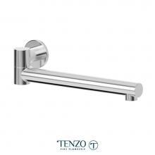 Tenzo BSS-303-CR - Wall mount swivel spout 30cm (12in) brass chrome